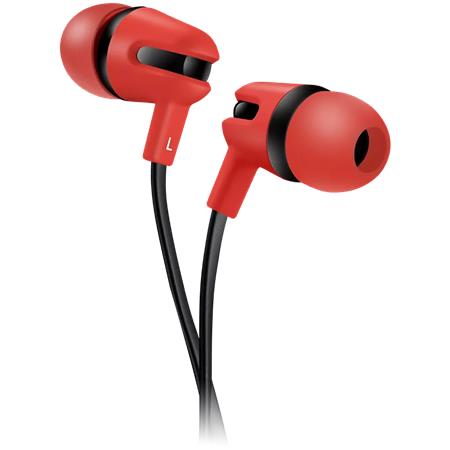 Fülhallgató, mikrofonnal, CANYON SEP-4, piros
