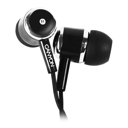 Fülhallgató, mikrofonnal, CANYON EPM-01, fekete