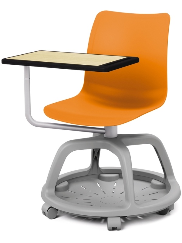 College professzionális tréning szék | műanyag kagylóülés | narancssárga