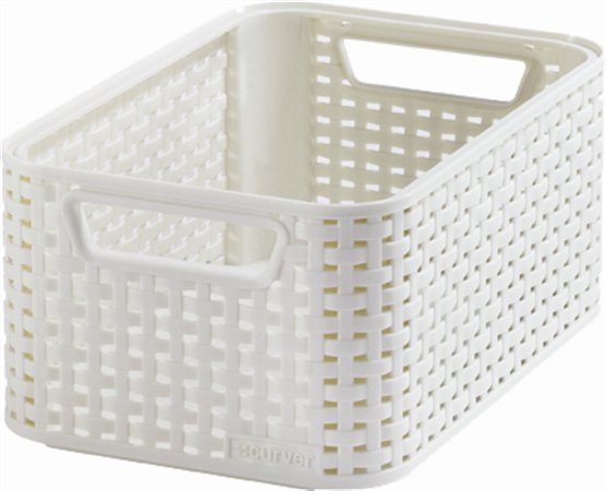 Rattan hatású kosár, 6l, törtfehér, CURVER Style S