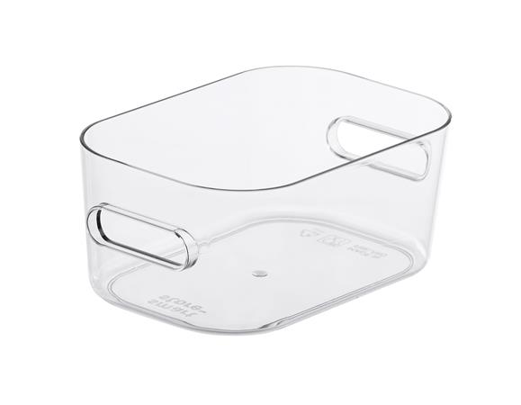 Műanyag tárolódoboz, 0,6 liter, SMARTSTORE Compact Clear XS, átlátszó