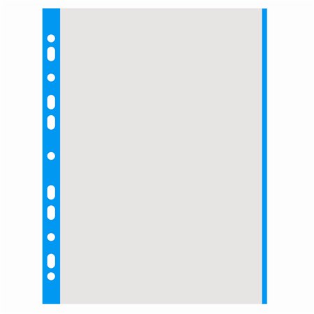 Genotherm, lefűzhető, színes szélű, A4, 40 mikron, narancsos felület, DONAU, kék