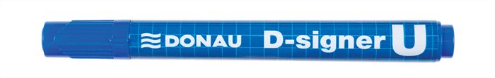 Alkoholos marker, 2-4 mm, kúpos, DONAU D-signer U, kék
