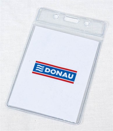 Azonosítókártya tartó, 60x105 mm, hajlékony, álló, DONAU