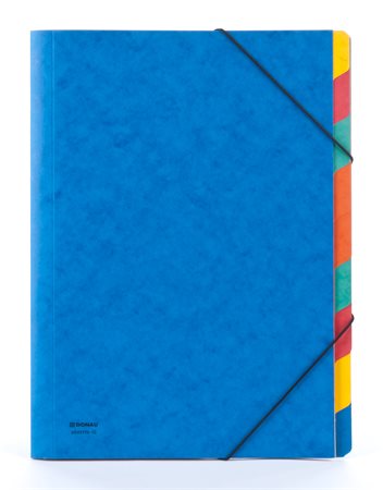 Előrendező, A4, 9 részes, karton, DONAU, kék