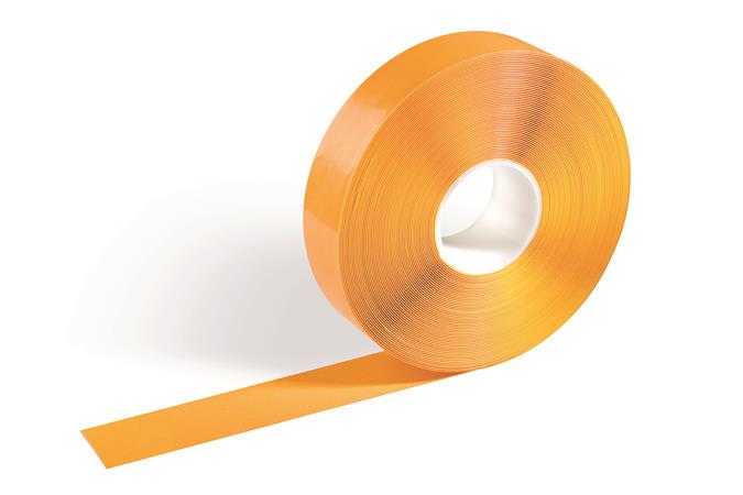 Jelölőszalag, 50 mm x 30 m, 0,5 mm, DURABLE, DURALINE , sárga