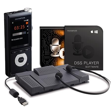 Diktafon és átjátszó készlet, DS-2600+AS-2400, OLYMPUS Starter kit