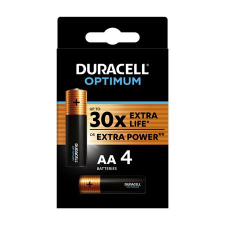 Elem, AA ceruza, 4 db, DURACELL Optimum