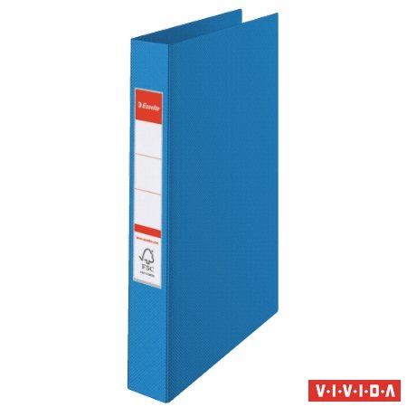 Gyűrűs könyv, 2 gyűrű, 42 mm, A4, PP, ESSELTE Standard, Vivida kék