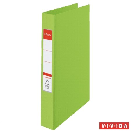 Gyűrűs könyv, 2 gyűrű, 42 mm, A4, PP, ESSELTE Standard, Vivida zöld