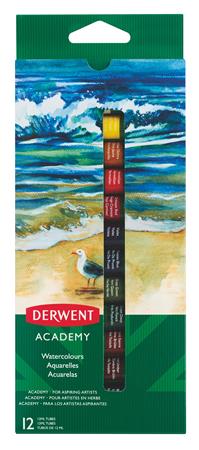 Tempera készlet, 12 darabos, 12 ml, DERWENT Academy