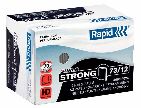 Tűzőkapocs, 73/12, horganyzott, RAPID Superstrong