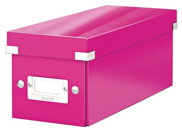 CD-doboz, LEITZ Click&Store, rózsaszín
