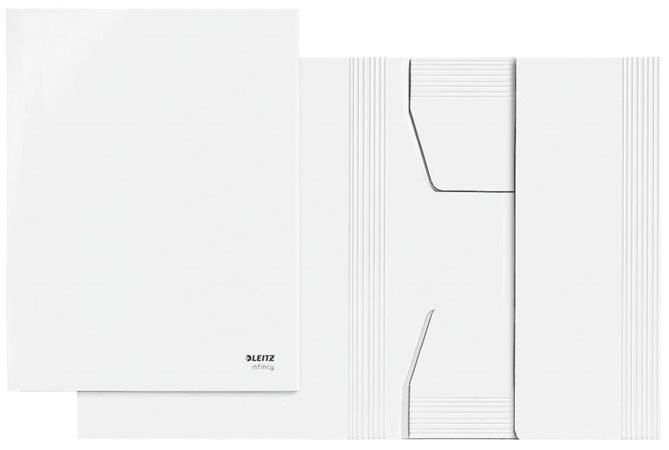 Pólyás dosszié, karton, A4, LEITZ Infinity, fehér