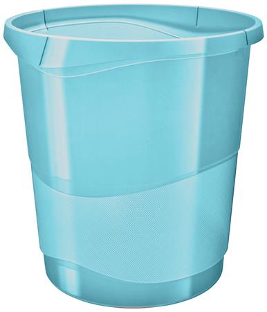 Papírkosár, 14 liter, ESSELTE Colour`Breeze, áttetsző kék