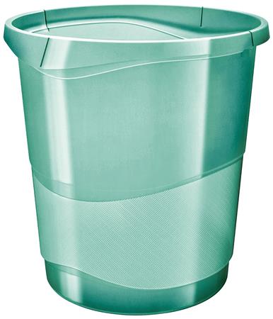 Papírkosár, 14 liter, ESSELTE Colour`Breeze, áttetsző zöld