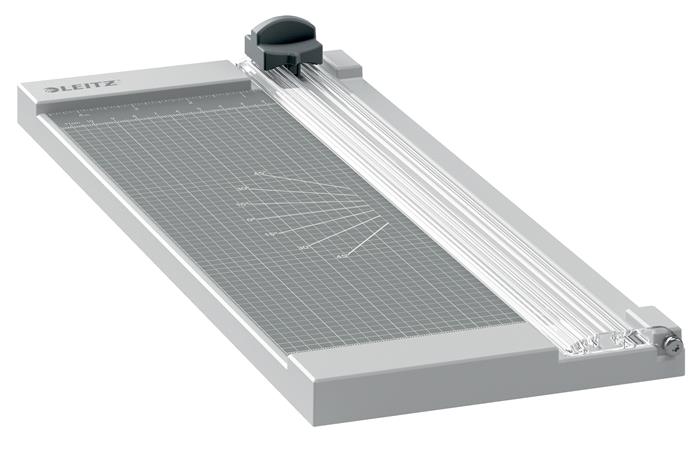 Vágógép, görgős, A4, 8 lap, LEITZ Precision Home A4