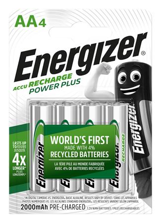 Tölthető elem, AA ceruza, 4x2000 mAh, ENERGIZER Power Plus