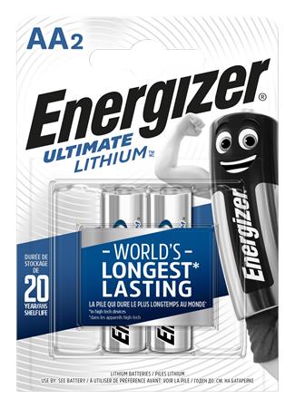 Elem, AA ceruza, 2 db, Lítium, ENERGIZER Ultimate Lithium