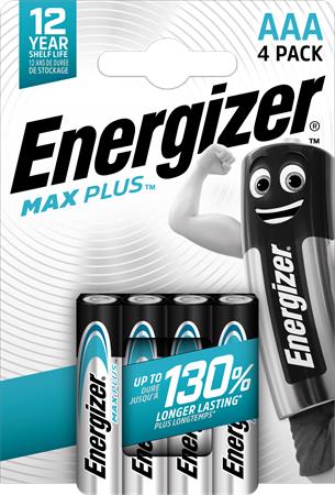 Elem, AAA mikro, 4db, ENERGIZER Max Plus