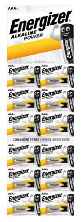 Elem, AAA mikro, 12 db, egyesével téphető, ENERGIZER Alkaline Power Kartella