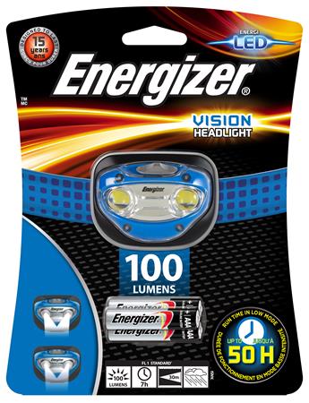 Fejlámpa, 2 LED, 3xAAA, ENERGIZER Headlight Vision