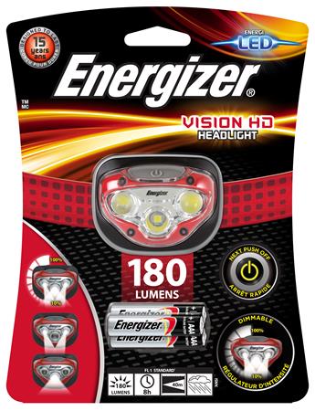 Fejlámpa, 3 LED, 3xAAA, ENERGIZER Headlight Vision HD