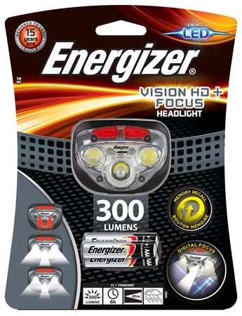Fejlámpa, 3 LED, 3xAAA, ENERGIZER Headlight Vision HD Focus