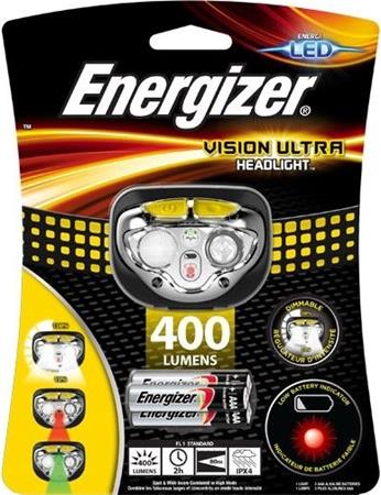 Fejlámpa, 4 LED, 3xAAA, ENERGIZER Vision Ultra