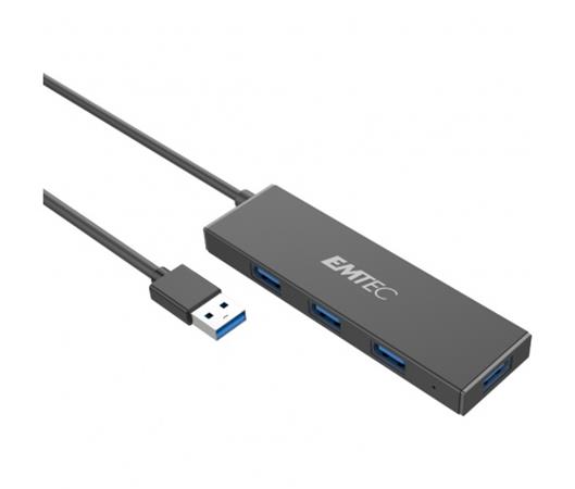 USB elosztó-HUB, 4xUSB 3.1/1xUSB micro, EMTEC T620A