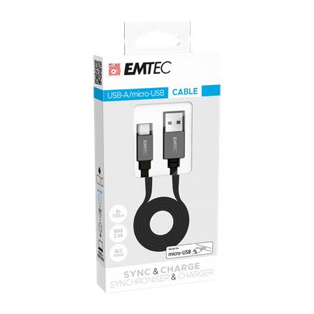 USB kábel, USB-A - microUSB, EMTEC T700B