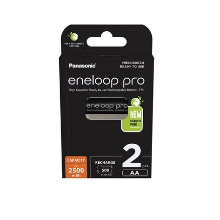 Tölthető elem, AA ceruza, 2x2500 mAh Ni-MH, PANASONIC Eneloop Pro