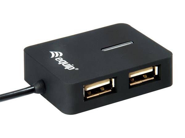 USB elosztó-HUB, 4 port, USB 2.0, EQUIP Life