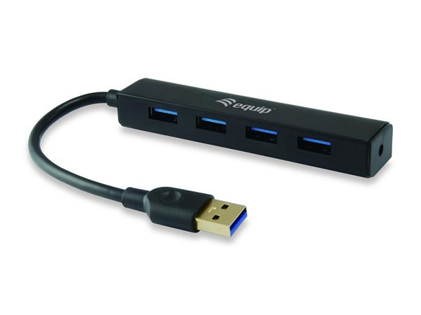 USB elosztó-HUB, 4 port, USB 3.2, EQUIP Life