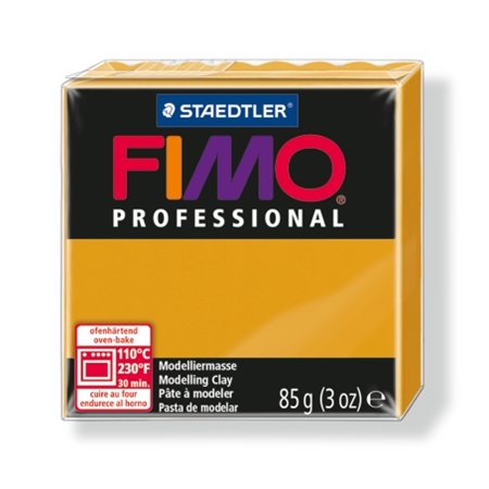 Gyurma, 85 g, égethető, FIMO Professional, okker