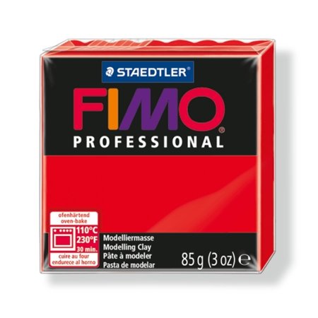 Gyurma, 85 g, égethető, FIMO Professional, piros