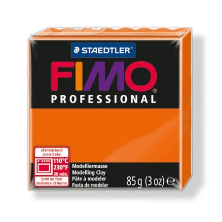 Gyurma, 85 g, égethető, FIMO Professional, narancssárga