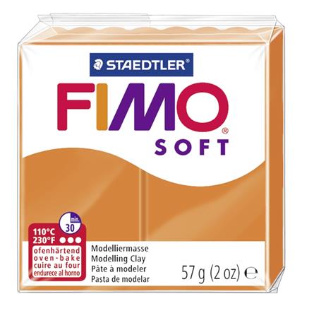 Gyurma, 57 g, égethető, FIMO Soft, mandarin