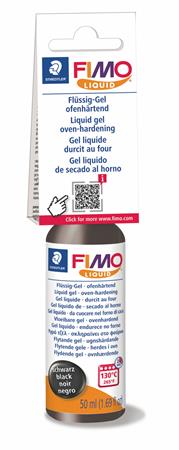 Folyékony gyurma, 50ml, égethető, FIMO Effect, fekete