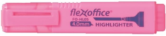 Szövegkiemelő, 1-4 mm, FLEXOFFICE HL05, rózsaszín