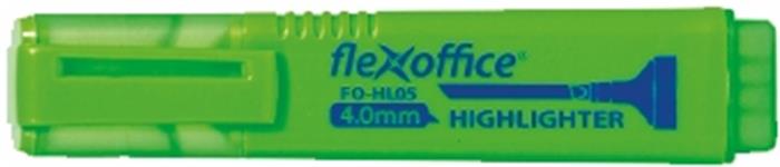 Szövegkiemelő, 1-4 mm, FLEXOFFICE HL05, zöld