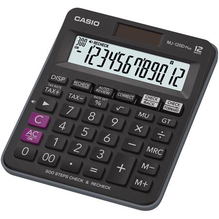 Számológép, asztali, 12 számjegy, CASIO MJ-120D PLUS