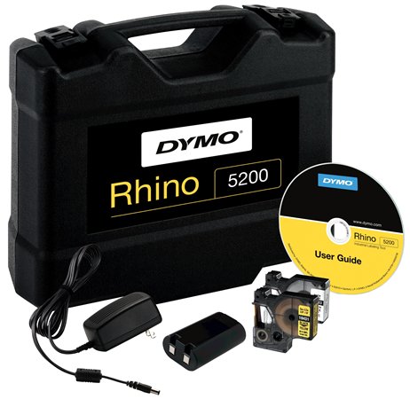 Elektromos feliratozógép, DYMO Rhino 5200 készlet táskában