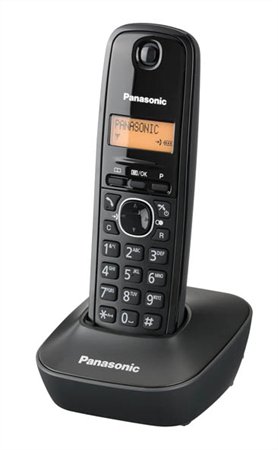 Telefon, vezeték nélküli, PANASONIC KX-TG1611HGH, szürke