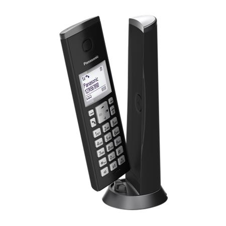 Telefon, vezeték nélküli, PANASONIC, KX-TGK210PDB DECT, fekete