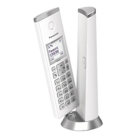 Telefon, vezeték nélküli, PANASONIC, KX-TGK210PDW DECT, fehér