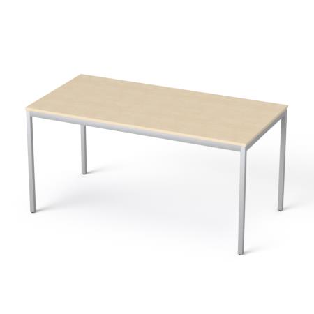 Általános asztal fémlábbal, 75x150 cm, MAYAH Freedom SV-39, juhar