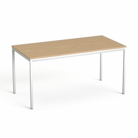 Általános asztal fémlábbal, 75x150 cm, MAYAH Freedom SV-39, kőris