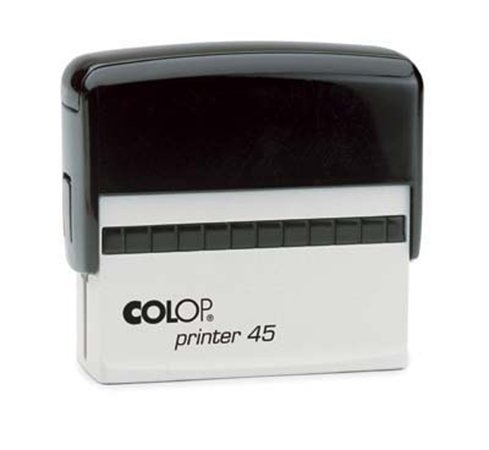 Bélyegző, COLOP Printer 45, fekete párnával