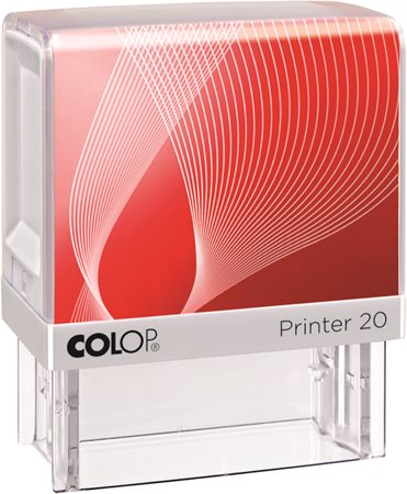 Bélyegző, COLOP Printer IQ 20 fehér ház - fekete párnával